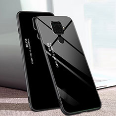 Silikon Schutzhülle Rahmen Tasche Hülle Spiegel Farbverlauf Regenbogen für Huawei Nova 5i Pro Schwarz