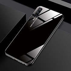 Silikon Schutzhülle Rahmen Tasche Hülle Spiegel Farbverlauf Regenbogen für Huawei P Smart Pro (2019) Schwarz