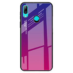 Silikon Schutzhülle Rahmen Tasche Hülle Spiegel Farbverlauf Regenbogen für Huawei P Smart Z Pink