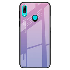 Silikon Schutzhülle Rahmen Tasche Hülle Spiegel Farbverlauf Regenbogen für Huawei P Smart Z Violett