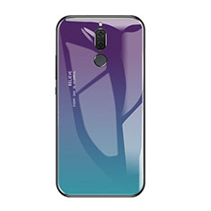 Silikon Schutzhülle Rahmen Tasche Hülle Spiegel Farbverlauf Regenbogen für Huawei Rhone Plusfarbig