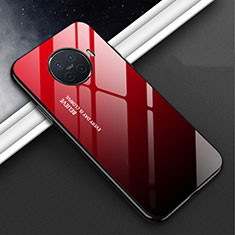 Silikon Schutzhülle Rahmen Tasche Hülle Spiegel Farbverlauf Regenbogen für Oppo Ace2 Rot