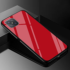 Silikon Schutzhülle Rahmen Tasche Hülle Spiegel Farbverlauf Regenbogen für Oppo Reno4 Z 5G Rot
