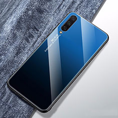 Silikon Schutzhülle Rahmen Tasche Hülle Spiegel Farbverlauf Regenbogen für Xiaomi CC9e Blau