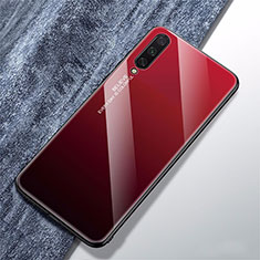 Silikon Schutzhülle Rahmen Tasche Hülle Spiegel Farbverlauf Regenbogen für Xiaomi CC9e Rot