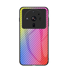 Silikon Schutzhülle Rahmen Tasche Hülle Spiegel Farbverlauf Regenbogen für Xiaomi Mi 12S Ultra 5G Plusfarbig