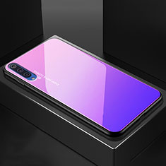 Silikon Schutzhülle Rahmen Tasche Hülle Spiegel Farbverlauf Regenbogen für Xiaomi Mi 9 Pro Rosa