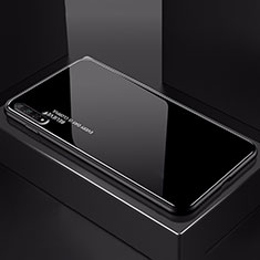 Silikon Schutzhülle Rahmen Tasche Hülle Spiegel Farbverlauf Regenbogen H01 für Huawei Honor 20 Schwarz
