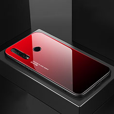 Silikon Schutzhülle Rahmen Tasche Hülle Spiegel Farbverlauf Regenbogen H01 für Huawei Honor 20i Rot