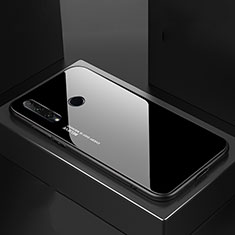 Silikon Schutzhülle Rahmen Tasche Hülle Spiegel Farbverlauf Regenbogen H01 für Huawei Honor 20i Schwarz