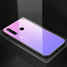 Silikon Schutzhülle Rahmen Tasche Hülle Spiegel Farbverlauf Regenbogen H01 für Huawei Honor 20i Violett