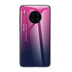 Silikon Schutzhülle Rahmen Tasche Hülle Spiegel Farbverlauf Regenbogen H01 für Huawei Mate 30 5G Plusfarbig