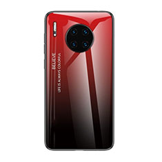 Silikon Schutzhülle Rahmen Tasche Hülle Spiegel Farbverlauf Regenbogen H01 für Huawei Mate 30 Pro 5G Rot