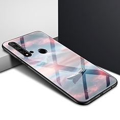 Silikon Schutzhülle Rahmen Tasche Hülle Spiegel Farbverlauf Regenbogen H01 für Huawei Nova 5i Braun
