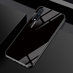 Silikon Schutzhülle Rahmen Tasche Hülle Spiegel Farbverlauf Regenbogen H01 für Huawei Nova 6 Schwarz