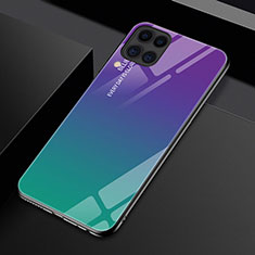 Silikon Schutzhülle Rahmen Tasche Hülle Spiegel Farbverlauf Regenbogen H01 für Huawei Nova 6 SE Violett