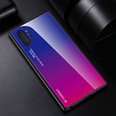 Silikon Schutzhülle Rahmen Tasche Hülle Spiegel Farbverlauf Regenbogen H01 für Samsung Galaxy Note 10 Plus 5G Pink