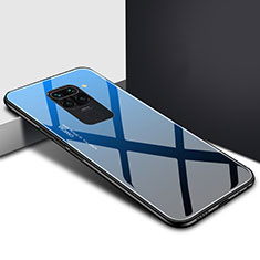 Silikon Schutzhülle Rahmen Tasche Hülle Spiegel Farbverlauf Regenbogen H01 für Xiaomi Redmi 10X 4G Blau