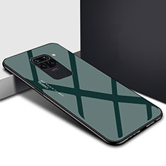 Silikon Schutzhülle Rahmen Tasche Hülle Spiegel Farbverlauf Regenbogen H01 für Xiaomi Redmi Note 9 Grün