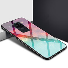 Silikon Schutzhülle Rahmen Tasche Hülle Spiegel Farbverlauf Regenbogen H01 für Xiaomi Redmi Note 9 Plusfarbig