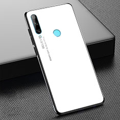Silikon Schutzhülle Rahmen Tasche Hülle Spiegel Farbverlauf Regenbogen H02 für Huawei Honor 20E Weiß