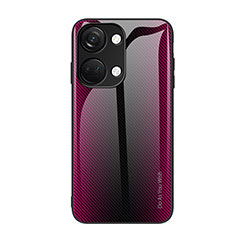 Silikon Schutzhülle Rahmen Tasche Hülle Spiegel Farbverlauf Regenbogen JM1 für OnePlus Ace 2V 5G Pink