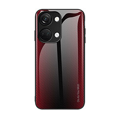 Silikon Schutzhülle Rahmen Tasche Hülle Spiegel Farbverlauf Regenbogen JM1 für OnePlus Ace 2V 5G Rot