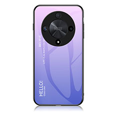 Silikon Schutzhülle Rahmen Tasche Hülle Spiegel Farbverlauf Regenbogen LS1 für Huawei Honor X9b 5G Helles Lila