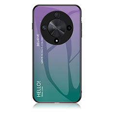 Silikon Schutzhülle Rahmen Tasche Hülle Spiegel Farbverlauf Regenbogen LS1 für Huawei Honor X9b 5G Plusfarbig