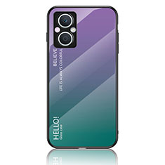 Silikon Schutzhülle Rahmen Tasche Hülle Spiegel Farbverlauf Regenbogen LS1 für OnePlus Nord N20 5G Plusfarbig