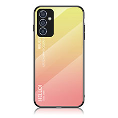 Silikon Schutzhülle Rahmen Tasche Hülle Spiegel Farbverlauf Regenbogen LS1 für Samsung Galaxy A25 5G Gelb
