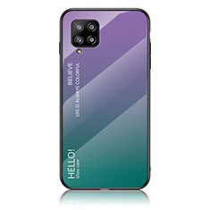 Silikon Schutzhülle Rahmen Tasche Hülle Spiegel Farbverlauf Regenbogen LS1 für Samsung Galaxy A42 5G Plusfarbig