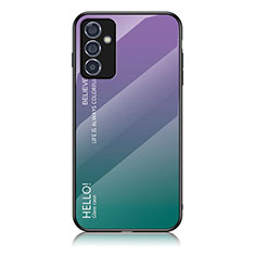 Silikon Schutzhülle Rahmen Tasche Hülle Spiegel Farbverlauf Regenbogen LS1 für Samsung Galaxy A82 5G Plusfarbig