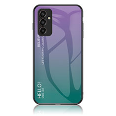 Silikon Schutzhülle Rahmen Tasche Hülle Spiegel Farbverlauf Regenbogen LS1 für Samsung Galaxy M13 4G Plusfarbig