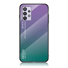 Silikon Schutzhülle Rahmen Tasche Hülle Spiegel Farbverlauf Regenbogen LS1 für Samsung Galaxy M32 5G Plusfarbig
