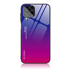 Silikon Schutzhülle Rahmen Tasche Hülle Spiegel Farbverlauf Regenbogen LS1 für Samsung Galaxy M33 5G Pink