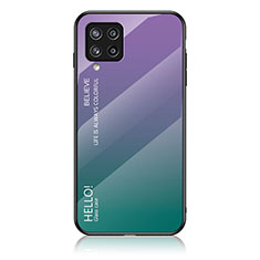 Silikon Schutzhülle Rahmen Tasche Hülle Spiegel Farbverlauf Regenbogen LS1 für Samsung Galaxy M42 5G Plusfarbig
