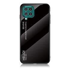 Silikon Schutzhülle Rahmen Tasche Hülle Spiegel Farbverlauf Regenbogen LS1 für Samsung Galaxy M62 4G Schwarz