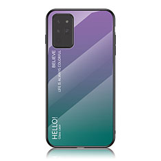 Silikon Schutzhülle Rahmen Tasche Hülle Spiegel Farbverlauf Regenbogen LS1 für Samsung Galaxy Note 20 5G Plusfarbig