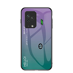 Silikon Schutzhülle Rahmen Tasche Hülle Spiegel Farbverlauf Regenbogen LS1 für Xiaomi Black Shark 5 Pro 5G Plusfarbig