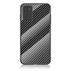 Silikon Schutzhülle Rahmen Tasche Hülle Spiegel Farbverlauf Regenbogen LS2 für Samsung Galaxy Note 20 5G Schwarz