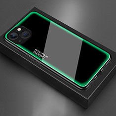 Silikon Schutzhülle Rahmen Tasche Hülle Spiegel für Apple iPhone 13 Mini Grün
