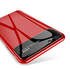 Silikon Schutzhülle Rahmen Tasche Hülle Spiegel für Apple iPhone 6 Rot