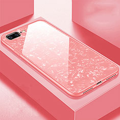 Silikon Schutzhülle Rahmen Tasche Hülle Spiegel für Apple iPhone 7 Plus Rosegold