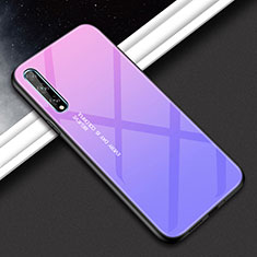 Silikon Schutzhülle Rahmen Tasche Hülle Spiegel für Huawei Enjoy 10S Violett