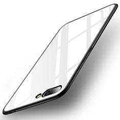 Silikon Schutzhülle Rahmen Tasche Hülle Spiegel für Huawei Honor 10 Weiß