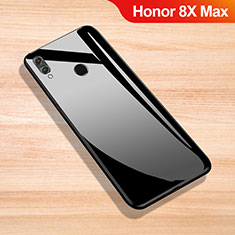 Silikon Schutzhülle Rahmen Tasche Hülle Spiegel für Huawei Honor 8X Max Schwarz