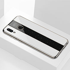 Silikon Schutzhülle Rahmen Tasche Hülle Spiegel für Huawei Honor 8X Weiß