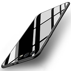 Silikon Schutzhülle Rahmen Tasche Hülle Spiegel für Huawei Honor 9 Schwarz