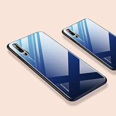 Silikon Schutzhülle Rahmen Tasche Hülle Spiegel für Huawei Honor Magic 2 Blau